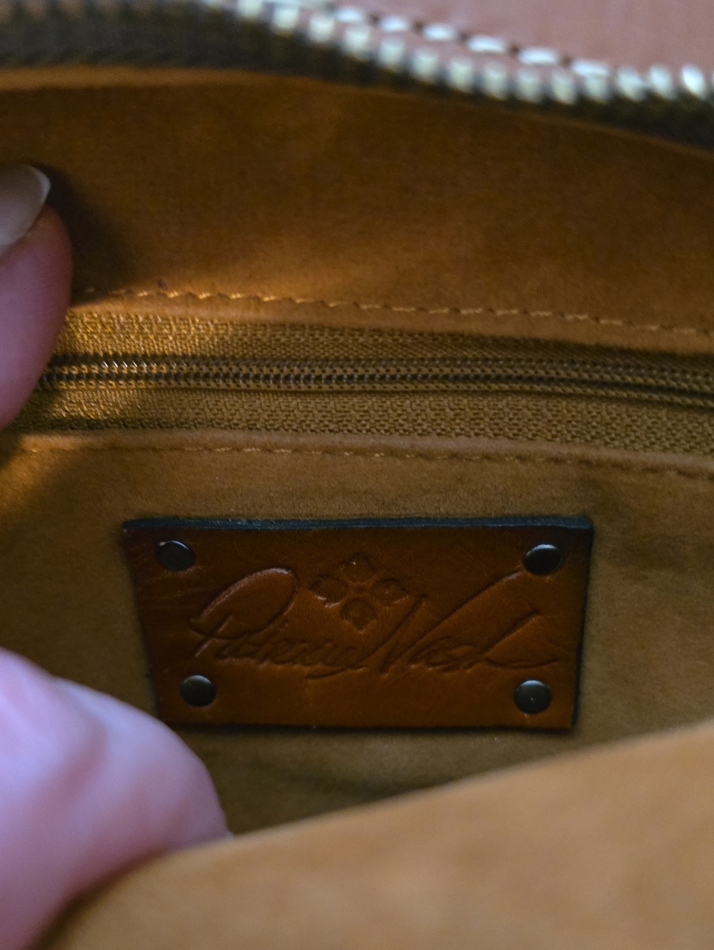 Patricia Nash Brown Leather Backpack Purse - Picture 6 of 11